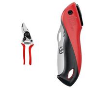 FELCO 14 Sécateur Professionnel Compact Bypass 18 mm pour Petites Mains + Scie Pliante FELCO 601 à Lame Droite 120 mm pour Taille Précise