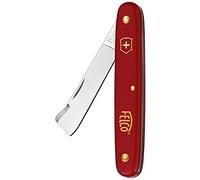 Felco Couteau à écussonner 3.90 20 – lame inox 57 mm incurvée, manche nylon rouge – Suisse