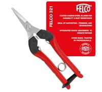 Felco Sécateur de récolte 321 – compact pour tiges de fruits, fleurs et légumes