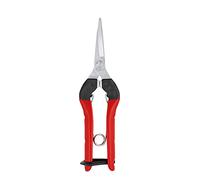 FELCO 322 Ciseaux de récolte / cueillette (pour tiges de fruits / fleurs + légumes, ciseaux compacts avec poignée en acier, lame droite chromée, pour droitiers + gauchers, longueur 190 mm)