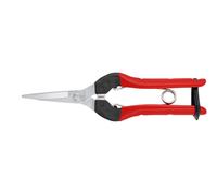 FELCO 322 Ciseaux de récolte/lecture (pour tiges de fruits / fleurs + légumes, ciseaux compacts avec poignée en acier, lame droite chromée, pour droitiers + gauchers, longueur 190 mm)