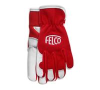 FELCO 720 Gants de jardinage pour enfants de 4 à 6 ans en cuir d'agneau Gants doux et respirants avec dos en élasthanne, classe de protection 1, idéal pour le jardinage et les jeux en plein air