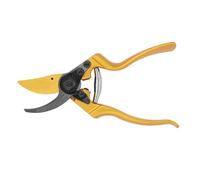 FELCO 8 lames de sécateur F-or/poignées dorées - Pour droitier, finition premium, lame durable Auco Gold, coupe précise de 25 mm, aluminium forgé, fabriqué en Suisse