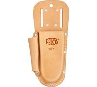 FELCO 910+ Étui en cuir pour sécateur et pierre à affûter, fixation clip ou passant, accessoire durable 120 g, modèle universel compatible FELCO