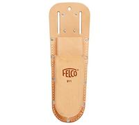 FELCO 911 Étui pour sécateurs (en cuir, pour 2 sécateurs ou 1 sécateur + 1 scie pliante, support pour outils avec boucle de ceinture, dimensions 285x98 mm, sans outil)