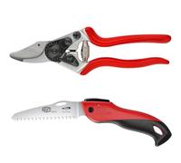 FELCO - Ensemble de sécateur FELCO 6 et scie pliante 601, outils essentiels pour le jardinage, coupe précise et taille de vigne