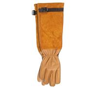FELCO Gants en cuir résistant à la perforation Modèle 705 - Gants en cuir de qualité supérieure - Gantlet en daim - Coupe de rose - Horticultistes - Fleuristes - Jardiniers - Spécialistes des