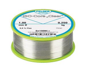 Felder Fil d'apport de soudure ISO-Core® Clear 1 mm 100 g Sn100Ni+ FELDER Quantité:1