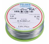 Felder Fil d'apport de soudure ISO-Core® RA 1,5 mm 250 g S-Sn99Cu1 FELDER Quantité:1
