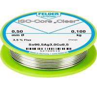 Felder ISO-Core Clear SAC305 Étain à souder bobine Sn96,5Ag3Cu0,5 0.100 kg 0.5 mm