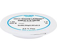 Felder ISO-Core \ Clear\ SAC305 Étain à souder bobine Sn96,5Ag3Cu0,5 1 mm