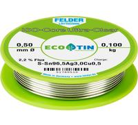 Felder ISO-Core Ultra Clear SAC305 Étain à souder bobine Sn96,5Ag3Cu0,5 0.100 kg 0.5 mm