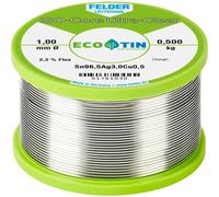 Felder ISO-Core Ultra Clear SAC305 Étain à souder bobine Sn96,5Ag3Cu0,5 0.500 kg 1 mm