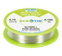 Felder ISO-Core Ultra-Clear Sn100Ni+ Étain à souder sans plomb bobine