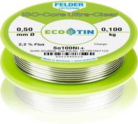Felder ISO-Core \ Ultra-Clear\ Sn100Ni+ Étain à souder sans plomb bobine Sn99,3CuNiG 0.100 kg 0.5 mm