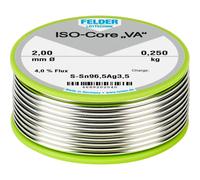 Felder ISO-Core VA Étain à souder bobine Sn96,5Ag3,5 0.250 kg 2 mm