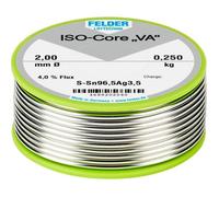 Felder ISO-Core \ VA\ Étain à souder bobine Sn96,5Ag3,5 0.250 kg 2 mm