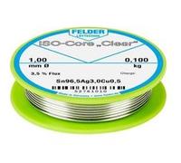 Felder ISO-Core Clear SAC305 Étain à souder bobine Sn96,5Ag3Cu0,5 0.100 kg 1 mm