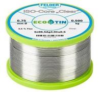 Felder Löttechnik ISO-Core Clear SAC305 Étain à souder bobine Sn96,5Ag3Cu0,5 0.500 kg 0.75 mm G
