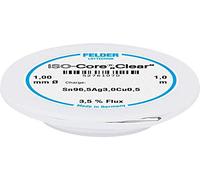 Felder ISO-Core \ Clear\ SAC305 Étain à souder bobine Sn96,5Ag3Cu0,5 1 mm