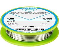 Felder Étain à souder bobine ISO-Core Clear Sn100Ni+ Sn99,25Cu0,7Ni0,05 0.100 kg 1 mm