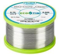 Felder Löttechnik ISO-Core Clear Sn100Ni+ Étain à souder bobine Sn99,25Cu0,7Ni0,05 0.500 kg 0.75 mm G