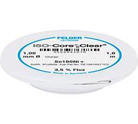 Felder Löttechnik ISO-Core Clear Sn100Ni+ Étain à souder bobine Sn99,25Cu0,7Ni0,05 1 mm