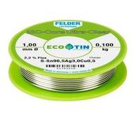 Felder Löttechnik ISO-Core Ultra Clear SAC305 Étain à souder bobine Sn96,5Ag3Cu0,5 0.100 kg 1 mm G