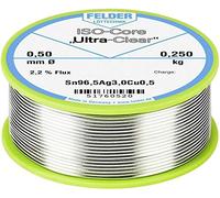 Felder ISO-Core \ Ultra Clear\ SAC305 Étain à souder bobine Sn96,5Ag3Cu0,5 0.250 kg 0.5 mm