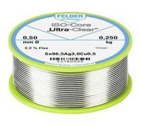 Felder Löttechnik ISO-Core Ultra Clear SAC305 Étain à souder bobine Sn96,5Ag3Cu0,5 0.250 kg 0.5 mm G