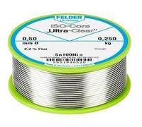 Felder Étain à souder sans plomb ISO-Core Ultra-Clear Sn100Ni+ Sn99,25Cu0,7Ni0,05 0.250 kg 0.5 mm