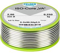 Felder ISO-Core \ VA\ Étain à souder bobine Sn96,5Ag3,5 0.250 kg 2 mm