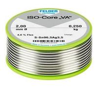 Felder Löttechnik ISO-Core VA Étain à souder bobine Sn96,5Ag3,5 0.250 kg 2 mm G