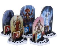 Feldherr 10 pcs. Value Pack Dial Bases Compatible with Gloomhaven + Frosthaven + Gloomhaven: Jaws of The Lion Multicolor, Couleur:White Black