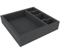 Feldherr AFMFFZ060BO 285 mm x 285 mm x 60 mm Plateau en Mousse pour Jeux de société avec 5 Compartiments