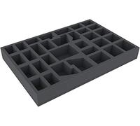 Feldherr ATJS050BO Plateau en Mousse de 50 mm Compatible avec Le Warhammer Quest - Shadows Over Hammerhal boîte de Jeu de société