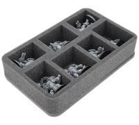 Feldherr Bac mousse compatible avec Horus Heresy - 7 compartiments - Stockage et transport en toute sécurité jusqu'à 7 modèles - HS060A089