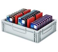 Feldherr Boîte à Smartphone Premium pour écoles - Rangement Mobile avec 34 Compartiments pour Smartphones avec étuis - Station de Collecte téléphonique pour salles de Classe