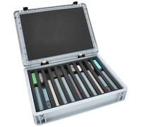 Feldherr Eurobox 40 x 30 cm Coffret pour modélisme ferroviaire - échelle N - 11 Compartiments avec Insert en Mousse pour Rangement Vertical - Transport Compact pour locomotives et Wagons