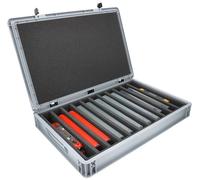 Feldherr Eurobox 60 x 40 cm Coffret pour modélisme ferroviaire - échelle H0-11 Compartiments - Insert Mousse pour Rangement Vertical - Solution compacte pour locomotives et Wagons