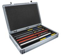 Feldherr Eurobox 60 x 40 cm Coffret pour modélisme ferroviaire - échelle H0-7 Compartiments - Insert Mousse pour Rangement Vertical - Solution compacte pour locomotives et Wagons