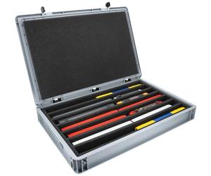 Feldherr Eurobox 60 x 40 cm Coffret pour modélisme ferroviaire - échelle H0-7 Compartiments - Insert Mousse pour Rangement Vertical - Solution compacte pour locomotives et Wagons