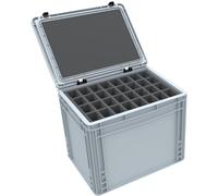 Feldherr Eurobox Coffret de rangement et de transport empilable pour 192 figurines + mousse Pick & Pluck 60 mm pour grands modèles