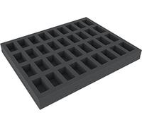 Feldherr FS035BBB04 Plateau en Mousse Pleine Grandeur 35 mm Compatible avec 36 Miniatures Blood Bowl