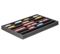 Feldherr Insert en Mousse pour modélisme ferroviaire - échelle H0m - 6 Compartiments pour Stockage Horizontal de locomotives, Wagons, véhicules - 570x370x45 mm - Transport JV045A002