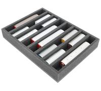 Feldherr Insert en Mousse pour modélisme ferroviaire - échelle H0m - 8 Compartiments pour Rangement Vertical de locomotives, Wagons, véhicules - 370x270x55 mm - Transport et Stockage - IU055A003