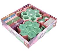 Feldherr Organizer Compatible avec Dorfromantik : Sakura - Insertion pour boîte de Jeu + 20 Supports de tuiles - Commande dans la boîte - Vue d'ensemble - Mise en Place Rapide