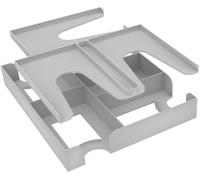 Feldherr Organizer Insert Compatible avec la boîte de Jeu de Base Here to Slay (German 2nd Edition), Permet de Trier Toutes Les Cartes et Tous Les dés du Jeu de Base + 2 Extensions., Couleur:Grey