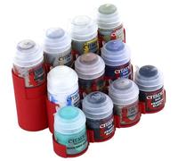 Feldherr Paint Rack Compatible avec 11 Pots de Peinture Citadel (12 ML / 18 ML / 24 ML), Couleur:Cherry Red