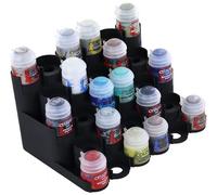 Feldherr Paint Rack Compatible avec 28 Pots de Peinture Citadel (12 ML / 18 ML / 24 ML), Couleur:Black